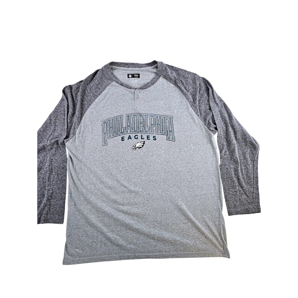 Philadelphia Eagles NFL Team Apparel XXL Sleepwear Raglan Long Sleeve Shirt